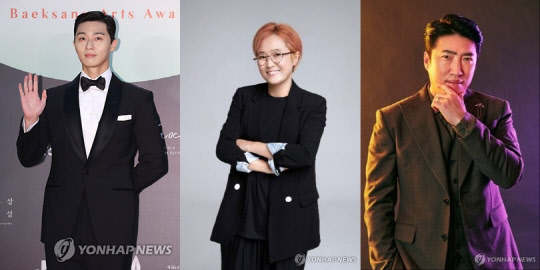 왼쪽부터 박서준, 송은이, 장동민 <사진:연합뉴스>